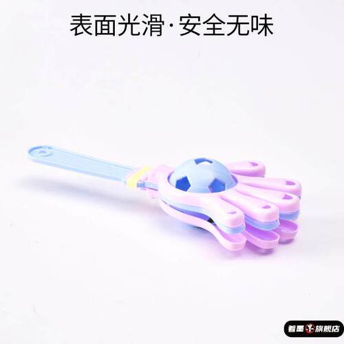 儿童铃铛拍拍手玩具足球拍手器亲子哄娃小手拍间足球摇铃地推活动