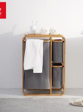 双艺脏篓脏大容量布用艺折叠衣篮家卫生间分70498区双桶衣脏衣服