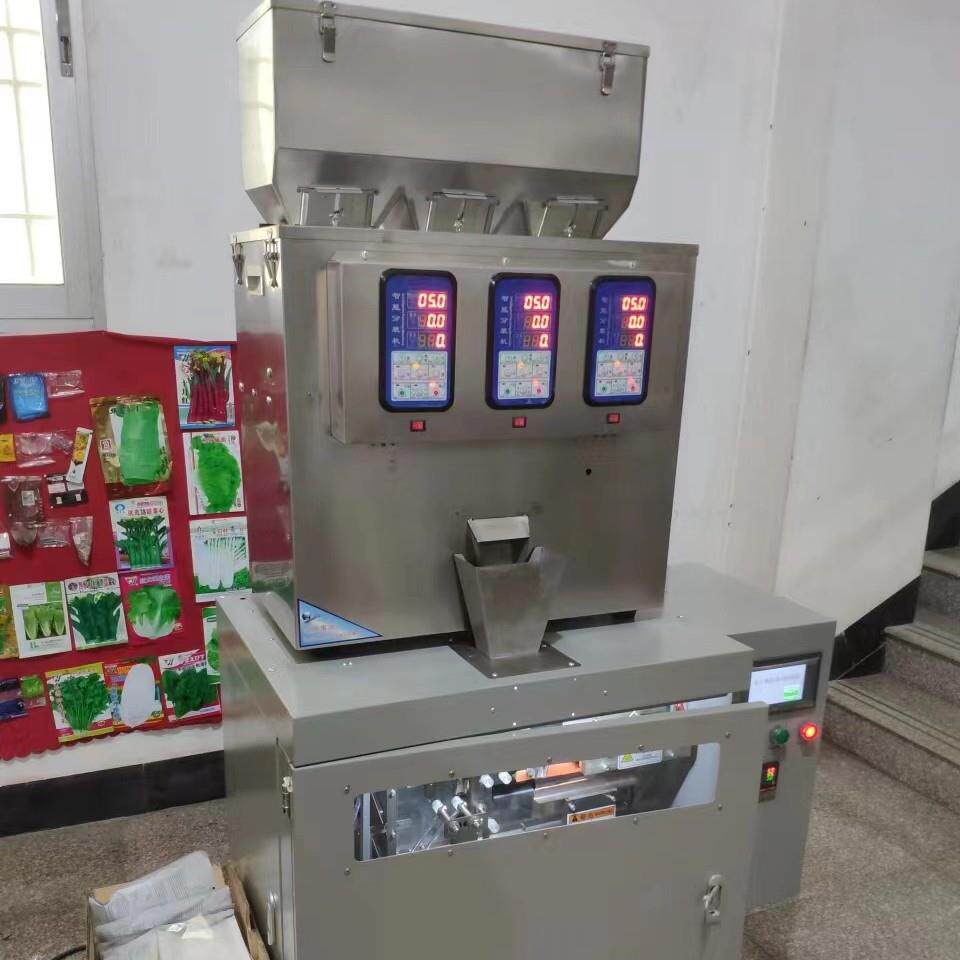 多功能充氮气膨化食品颗粒包装机4头小型给袋式称重灌包机
