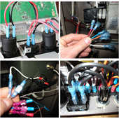 全压端头插接线簧插对接簧400pcs绝缘货源片尼龙插冷公母端子