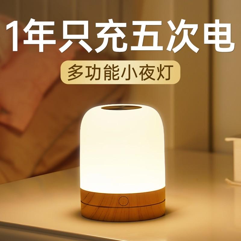 小夜灯卧室床头睡眠灯儿童婴儿喂奶护眼台灯宿舍床上用氛围感应