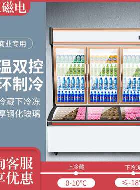 商用冰箱四门冷柜六门冰柜不锈钢铜管大容量立式冷藏冷冻双温