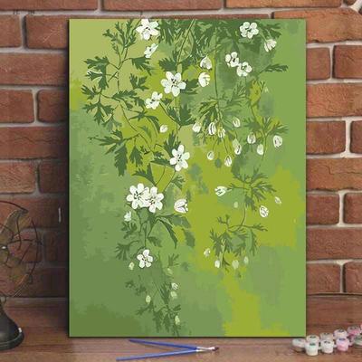 花卉数字油画diy填色风景系感客厅装饰画手工涂色丙烯画diy填色款