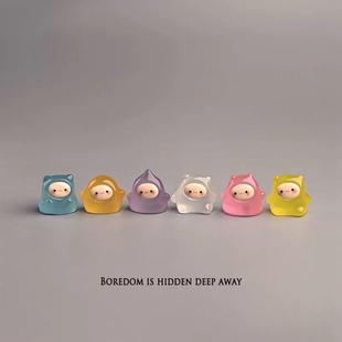 果冻精灵汽车点位贴标记摆件定位新手驾驶辅助夜光车距判断神器