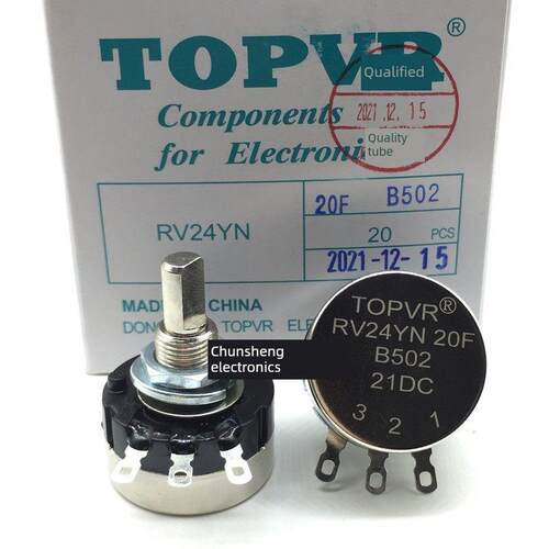 全新原装TOPVR电位器 RV24YN20FB502 B103 20半轴 游戏机电位器