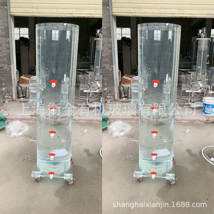 高透明亚克力圆柱形水桶有机玻璃圆筒罩鱼缸防水测试桶水处理容器