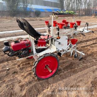 自走式 蔬菜移栽机2行4行移苗机辣椒茄子西红柿花卉药材移栽机
