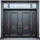 锌合金别墅大门双门铸铝门堂屋农村自建房进户门四开 客厅入户门