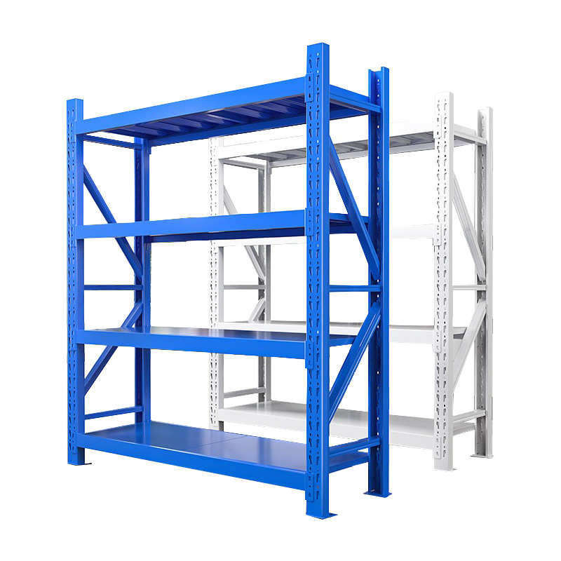 轻型货架仓库组合快递四层货架 电商货架仓储多层层板中型货架