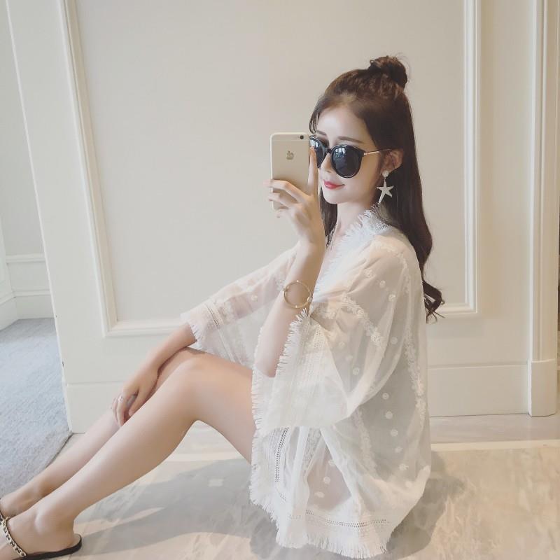air thin loose Beach conditioning clothing jacket tassel