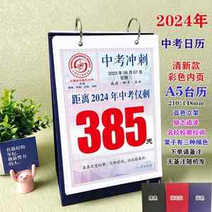 2024年中考倒计时日历手撕创意励志名言挂墙挂历自律打卡神器定制