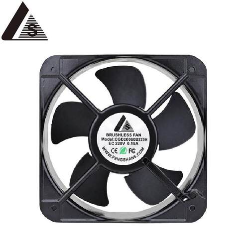 铝框CG20060EC交直流散热排风扇 220V交流工业机箱机柜轴流风机