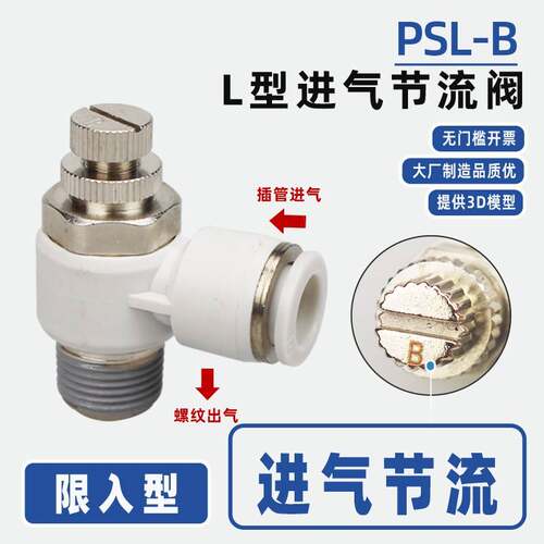进气节流阀限入型SL4-M3B M5B 6-01B 8-02B 12-04B调速/调节阀L型