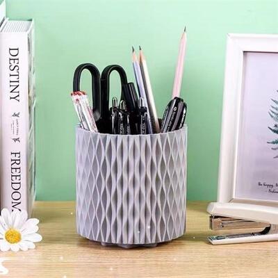 Rotate makeup brush organizer.Desktop storage box Multifunct