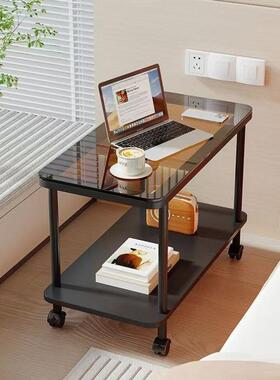 轻小奢边几沙发侧边茶几奶油风方小几夹简缝易小桌子BKN户型茶台