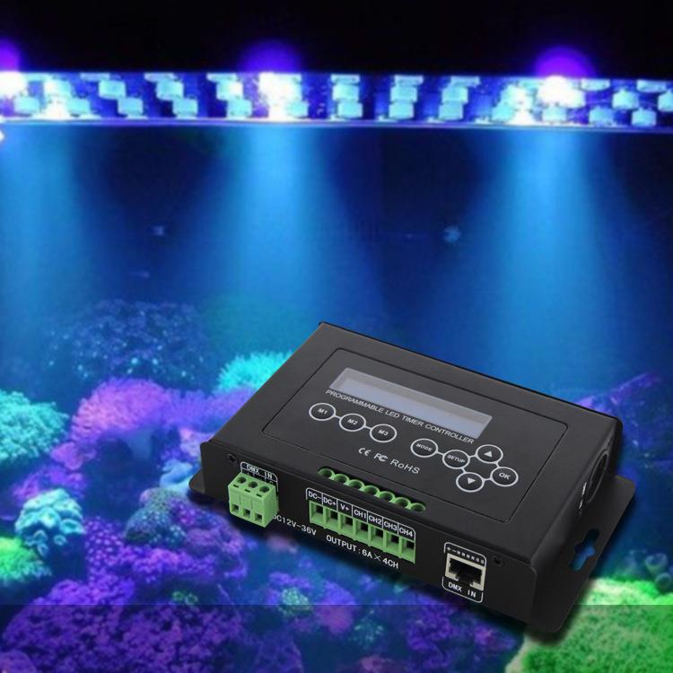 定时LED调光器 BC-322-6A LED植物灯水族灯控制器 （视频）