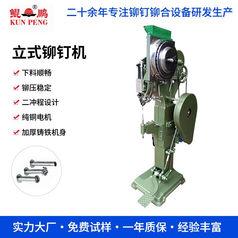 供应立式铆钉机二冲程加厚铸铁铆合机纯铜电机五金箱包铆接设备