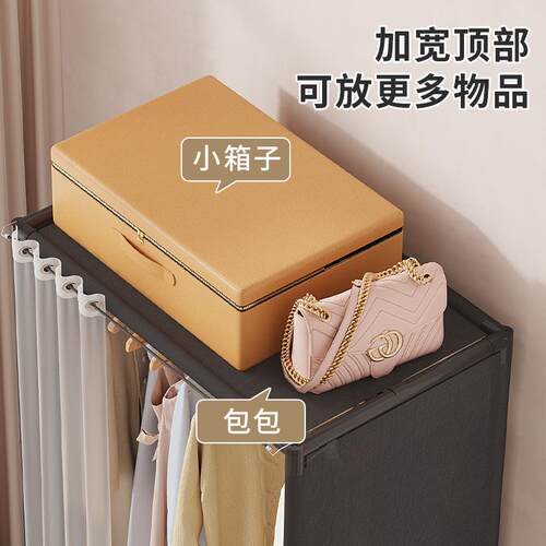 简易衣柜家用卧室布日式衣柜衣出柜租用窄小结实耐防尘款衣用橱置