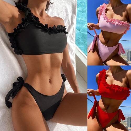 Bikini swimsuit, swimsuit, women's lace swimsuit, single