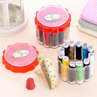 Home Creative Portable Sewing Kit with Paper Ruler, Needles,