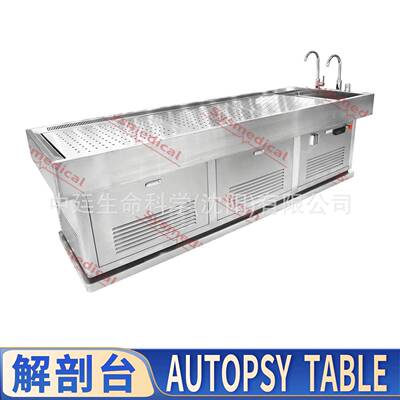 法医尸检台太平间尸体处置床Autopsytable殡仪馆304不锈钢解剖台