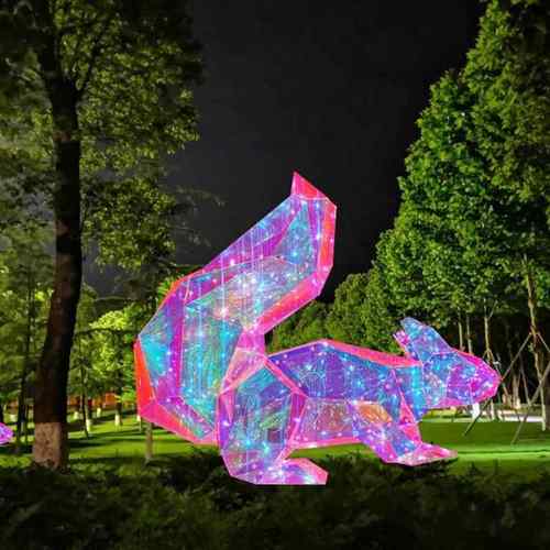 幻彩幻彩挂件件坪灯串挂户外防雨景区亮化彩动物造型灯LED七发光