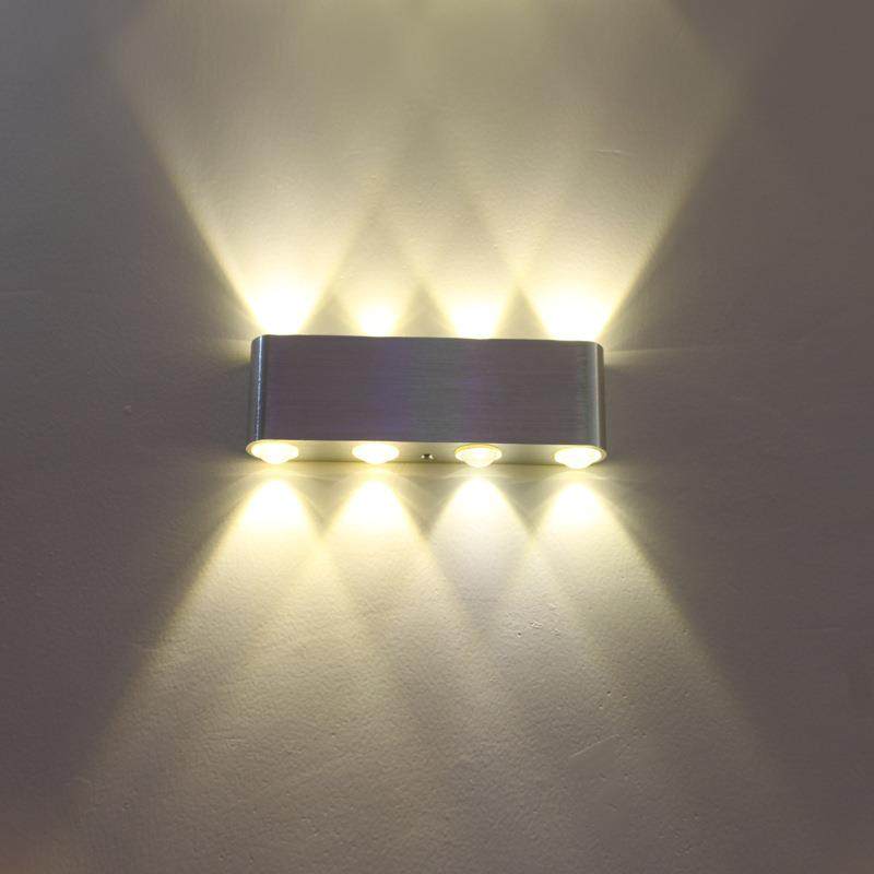 led壁灯床头灯现代简约创意铝材过道楼梯走廊墙壁灯上下发光