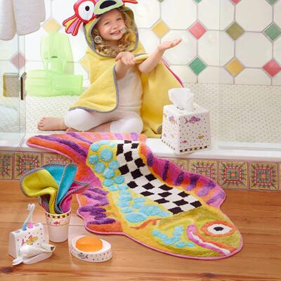 Vikama Creative Bathroom Shaped Imitation Cashmere Carpet Ho