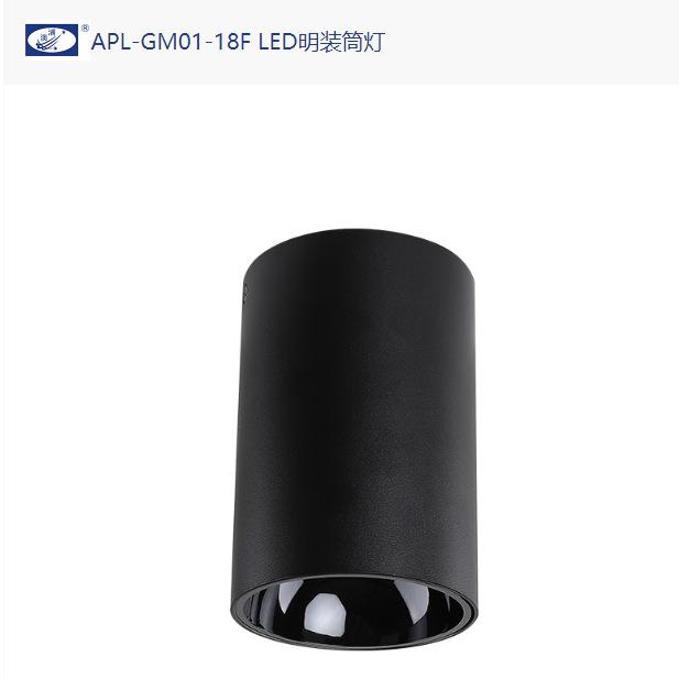 迴龙灯饰澳浦系列铝LED防眩射灯18W30W40W可选配白杯和黑杯平板灯