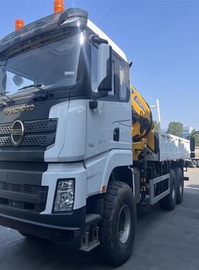SHACMAN沙漠越野工程车 6*6XCMG随车吊 16吨折叠臂吊机 工程车