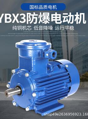 YB3隔爆型0.373KW-05KW三相380V高速6极5990转防爆电动1机厂家直