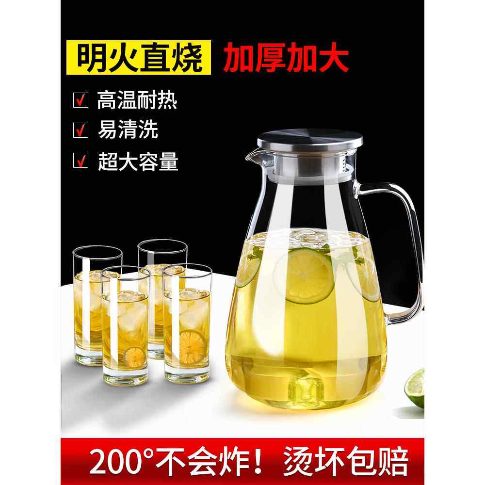 透明玻璃杯水杯家用耐高温带把高硼硅泡茶杯子牛奶男女喝绿茶茶杯
