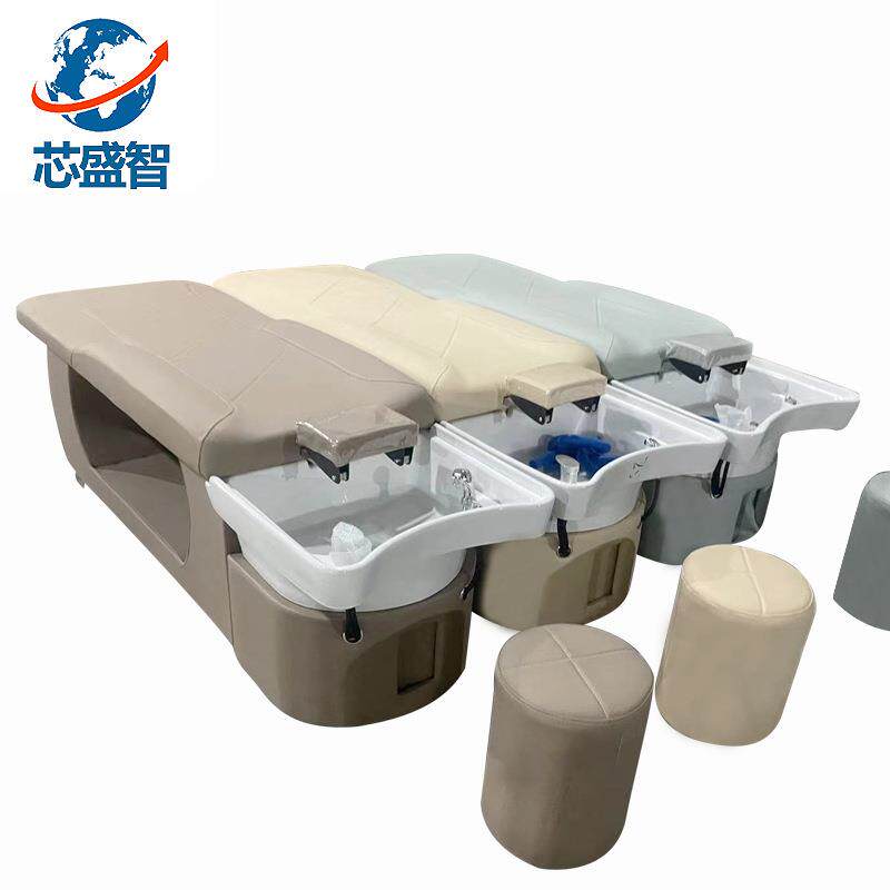 泰式洗头床陶瓷盆恒温水循环熏蒸套头疗床出口品质支持全球发货出