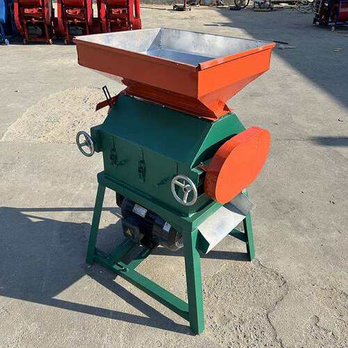 小型挤扁机玉米粮食压扁机60型黄豆燕麦压扁机对辊式杏仁破碎机