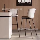 吧台椅高脚约凳铁艺椅家用靠背吧凳桌现高椅子简无品牌 酒吧椅高
