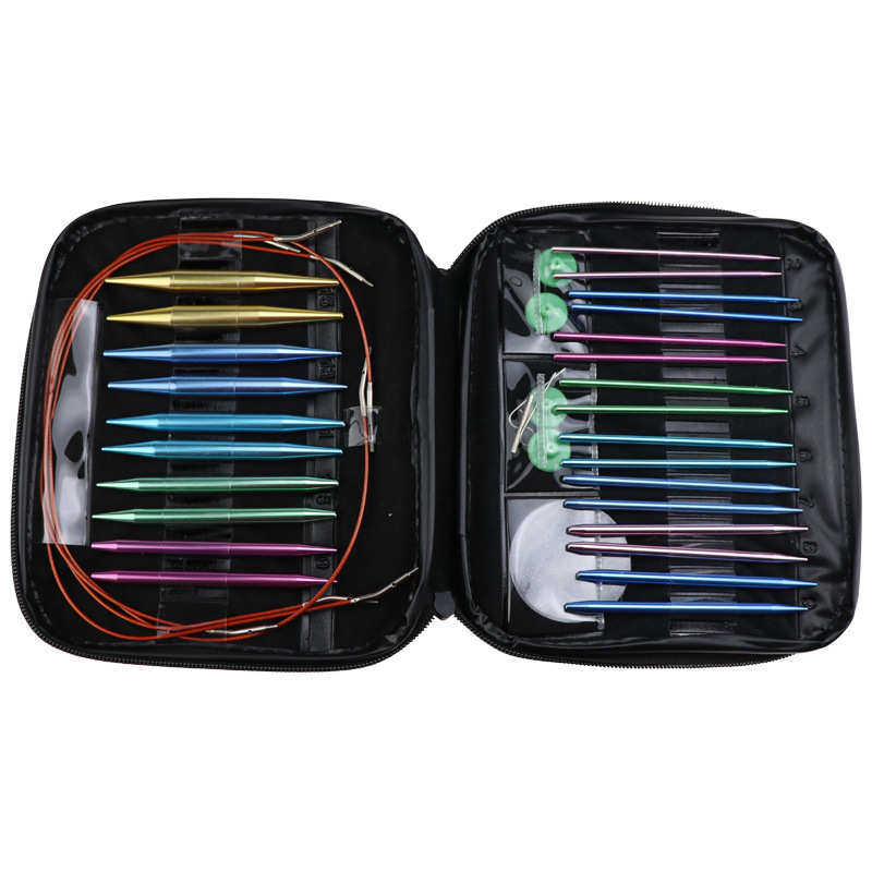 钩针套装 编织13付一套 铝氧化可拆卸换绳 环形针U型针套装,居家布艺,线盒,淘宝优惠券,粉丝福利购,淘宝优惠卷