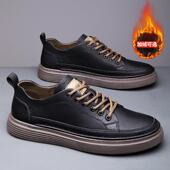 45加加宽板鞋 新款 男鞋 特大肥码 46士真皮透男气休闲皮 2024秋季