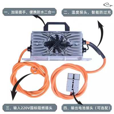 48V25A电动观光车充电器72V25A四轮巡逻车洗地机24V30A叉车充电机