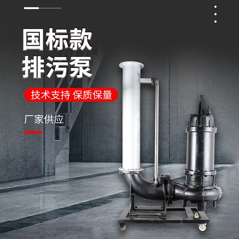 排污泵160KW4-6级污水提升器滑轨式地下室泵站集水坑耐用水泵