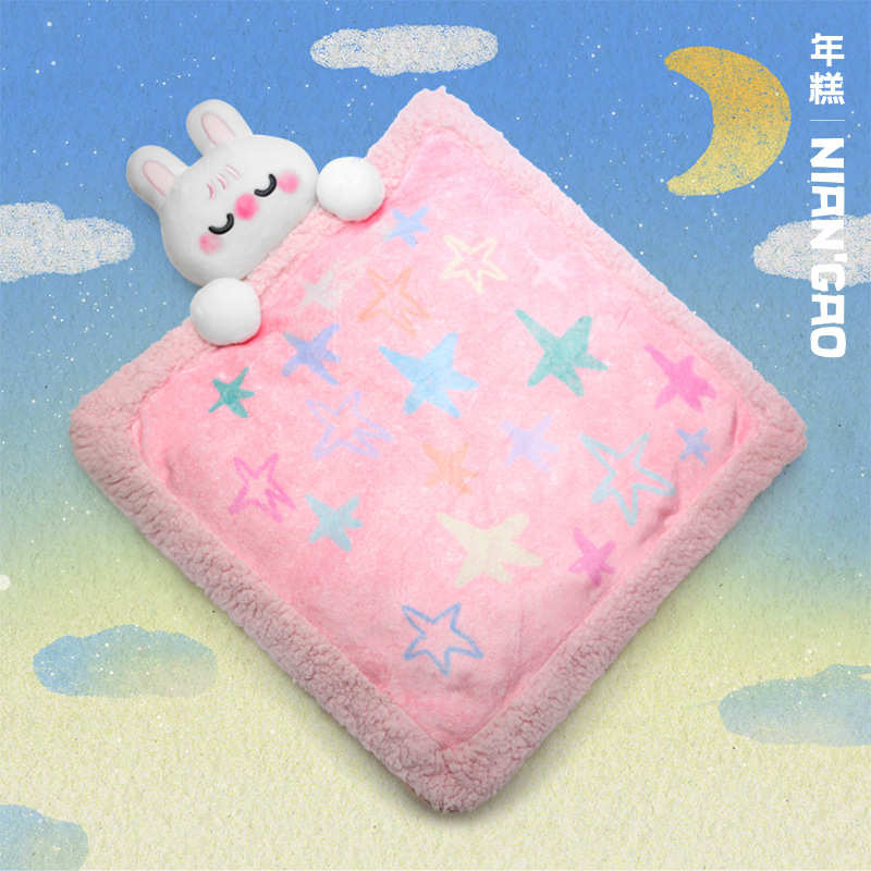 【年糕NianGao】兔兔好梦毛毯垫子宠物房子窝冬季舒适猫窝狗窝