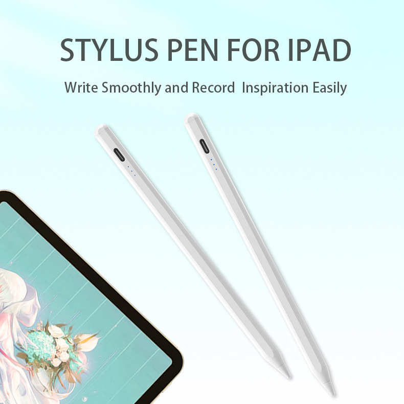 跨境爆款 apple pencil 电容笔防误触倾斜适用ipad平板手写笔批发