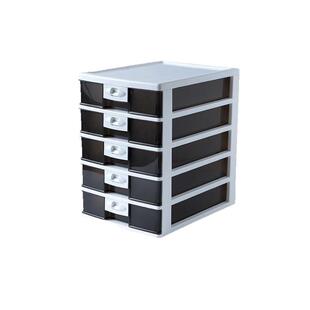 透明带锁收纳柜文件文具a4防尘整理置 86M0办公室桌面收纳盒抽屉式