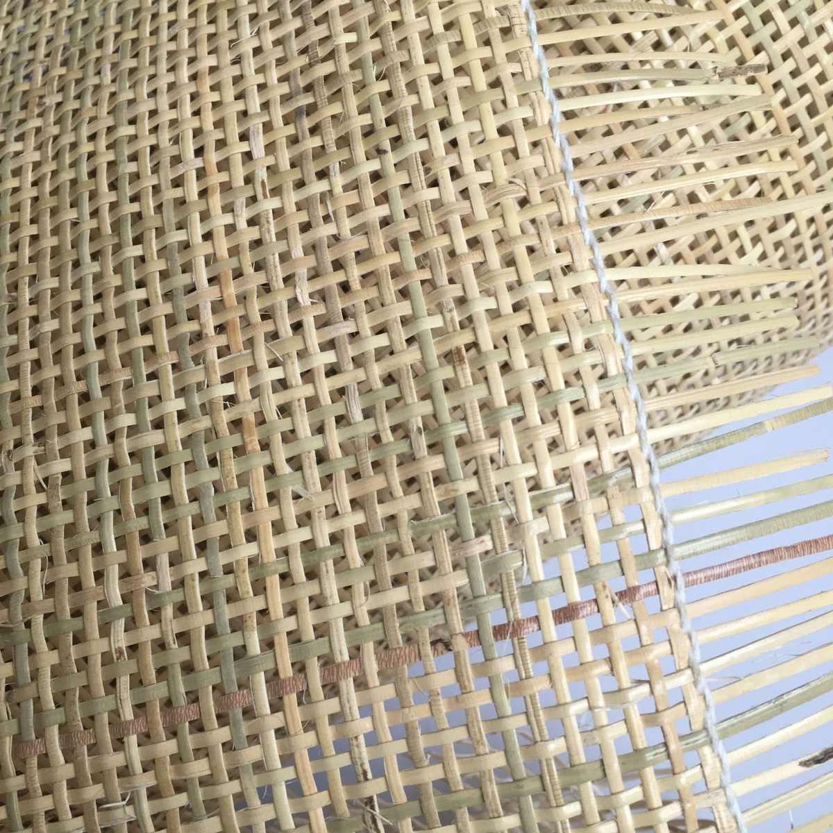 印尼天然藤编材料十字席四方格子井字编藤椅藤皮镂空灯罩柜门2mm