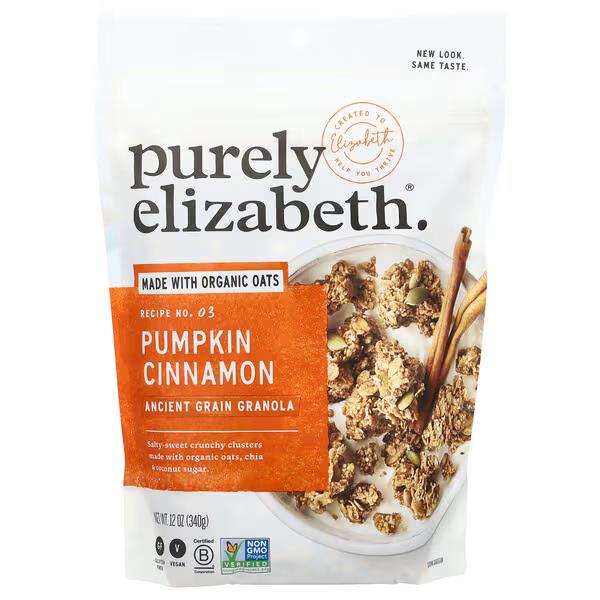 美国Purely Elizabeth格兰诺拉麦片谷物燕麦南瓜籽酸奶碗代餐即食