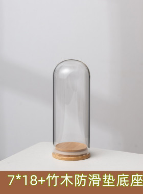 摆设珠宝透明密封罐玻璃罩模型手模圆球形手串摆件公仔装饰