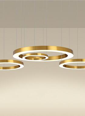 厂家直供EDL圆环形艺术吊现代简约大餐厅客厅灯JL082店铺堂造型工