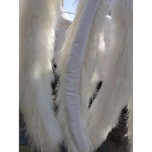 衣服毛领滩羊毛黑色条状星星款真滩羊毛毛领毛條围脖