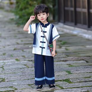 正品3月民3日少数童族民族服装儿壮族舞蹈男孩汉族女孩表幼演服装