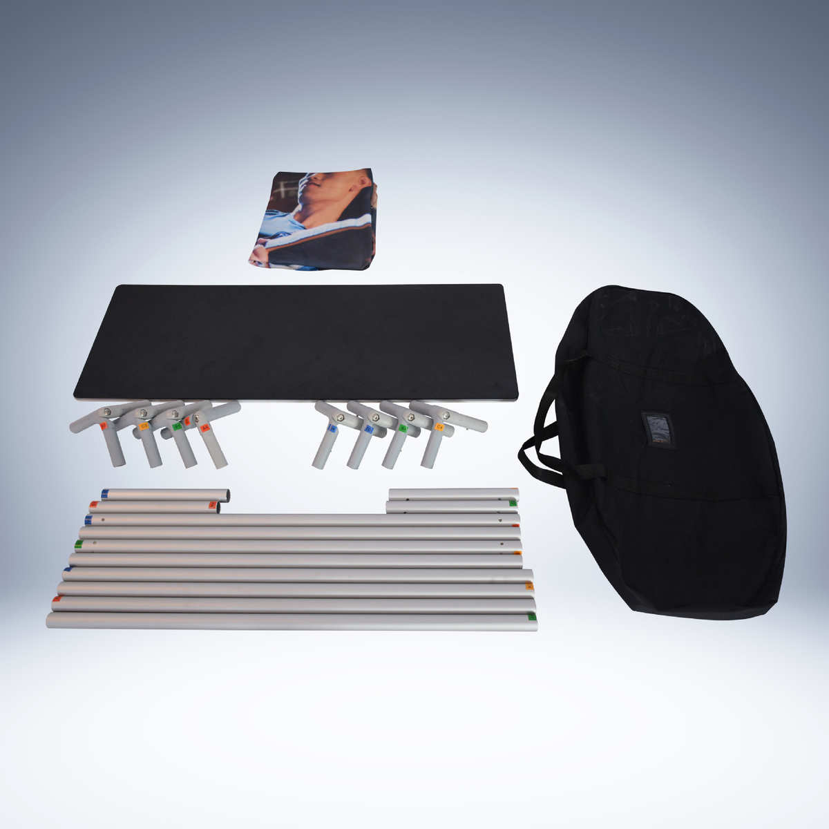 厂家直销快幕布秀前台 圆管前台促销台 试吃台