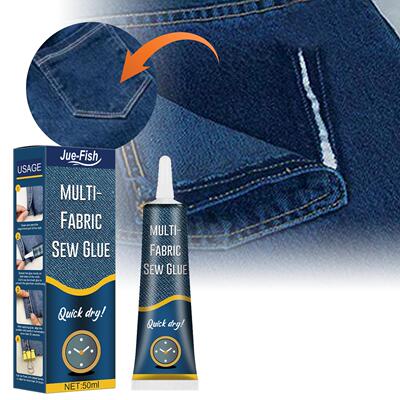 JUE-FISH Fabric Repair Adhesive, Specialized Glue for Clothe
